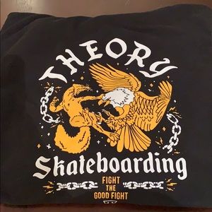 Theory skateboarding sweatshirt with hood